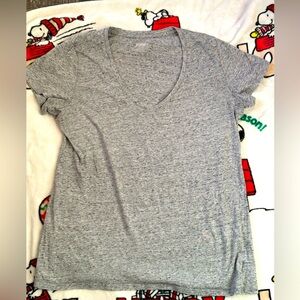 VS pink weathered grey v neck